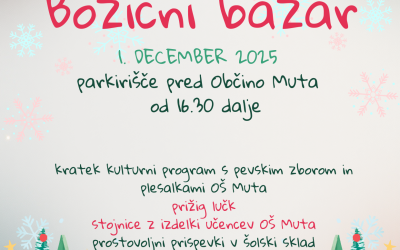 Vabilo na prižig lučk in božični bazar